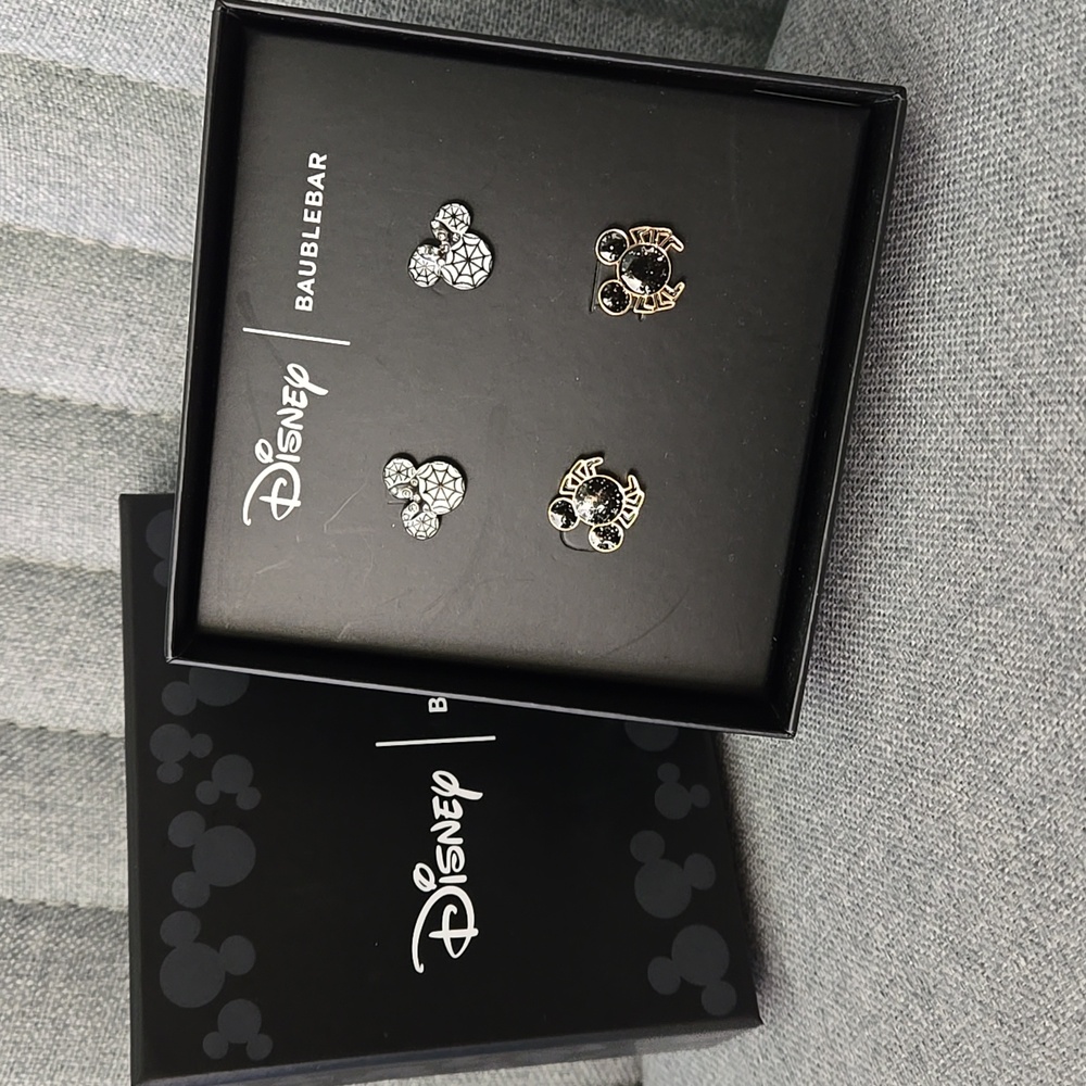 BaubleBar x Disney Mickey Halloween Post Earrings Set, NWT